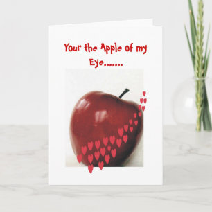 your the apple of my eye holiday card
