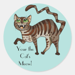 Your the Cat's Meow! Classic Round Sticker