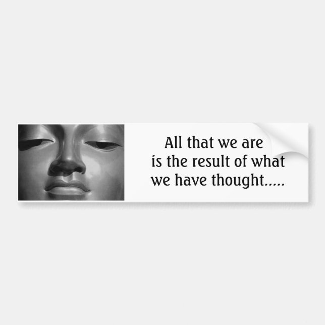 your thoughts ..... bumper sticker (Front)