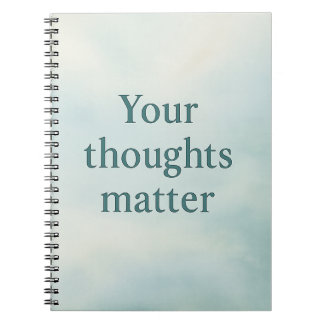 Your Thoughts Matter – Calm Pastel Motivational Notebook