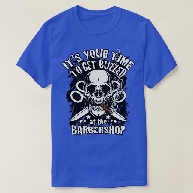 Your Time to Get Buzzed Barber Graphic T-Shirt (Design Front)
