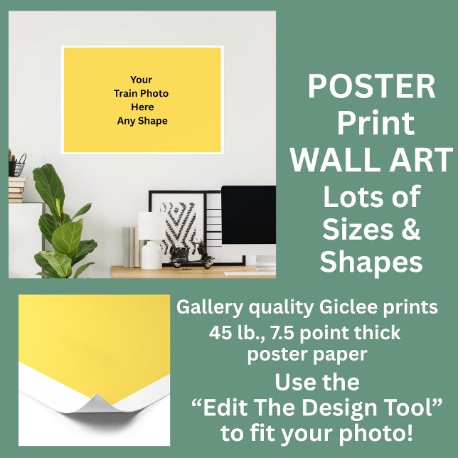 Your Train Photo Print, Value Poster Paper (Creator Uploaded)