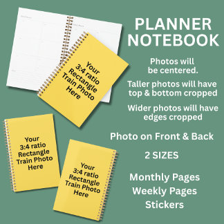 Your Train Photos Monthly Weekly Stickers, Planner