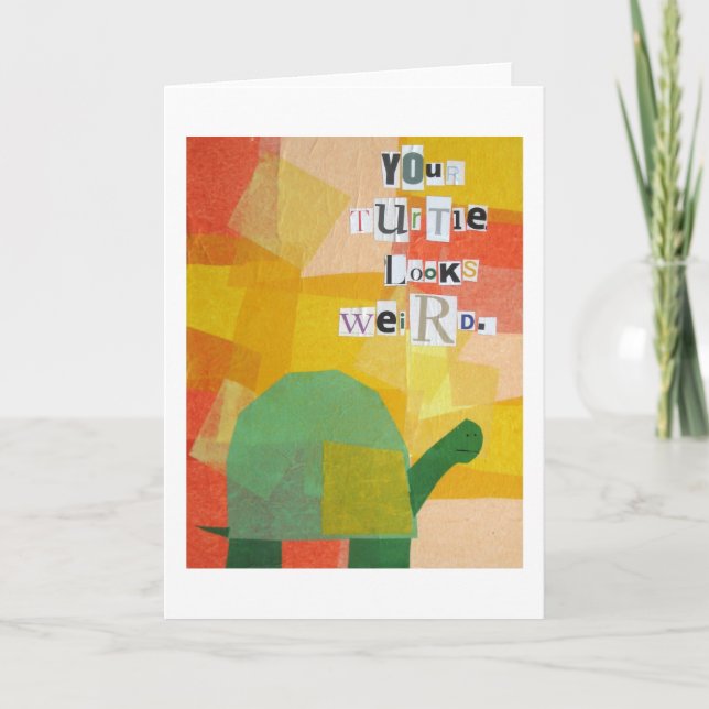 Your Turtle Looks Weird Card (Front)