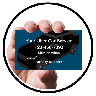 Your Uber Driver Contact Style Business Card
