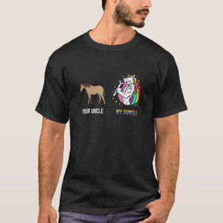Your Uncle My Guncle Gay Pride Unicorn Nephew Niec T-Shirt