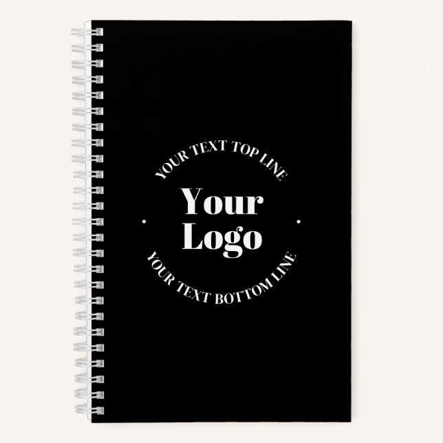 Your Uploaded Business Logo or other Design Notebook (Front)
