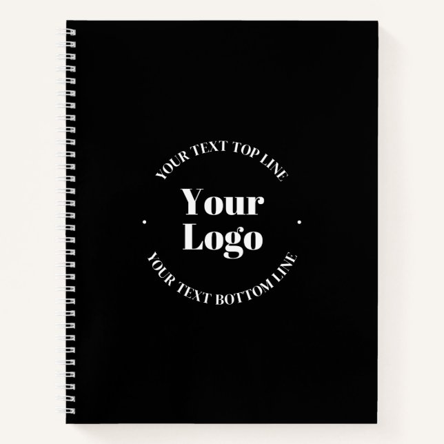 Your Uploaded Business Logo or other Design Notebook (Front)