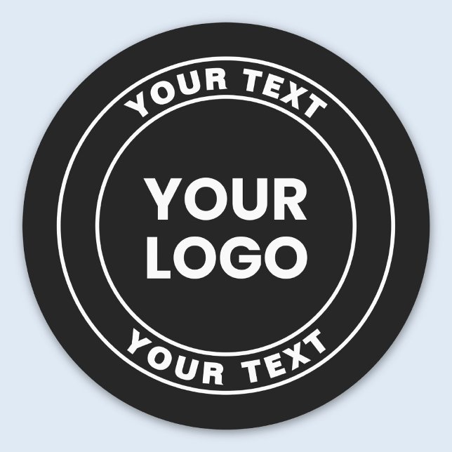 Your Uploaded Logo + Bold Circular Text  (Creator Uploaded)