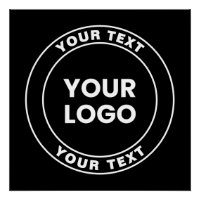 Your Uploaded Logo + Bold Circular Text