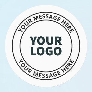 Your Uploaded Logo + Editable Circular Text 