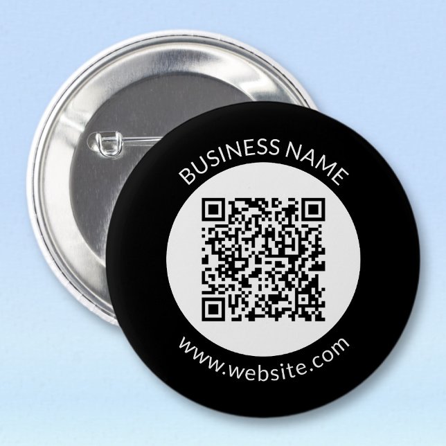 Your Uploaded QR code | Editable Text & Colours 6 Cm Round Badge (Creator Uploaded)