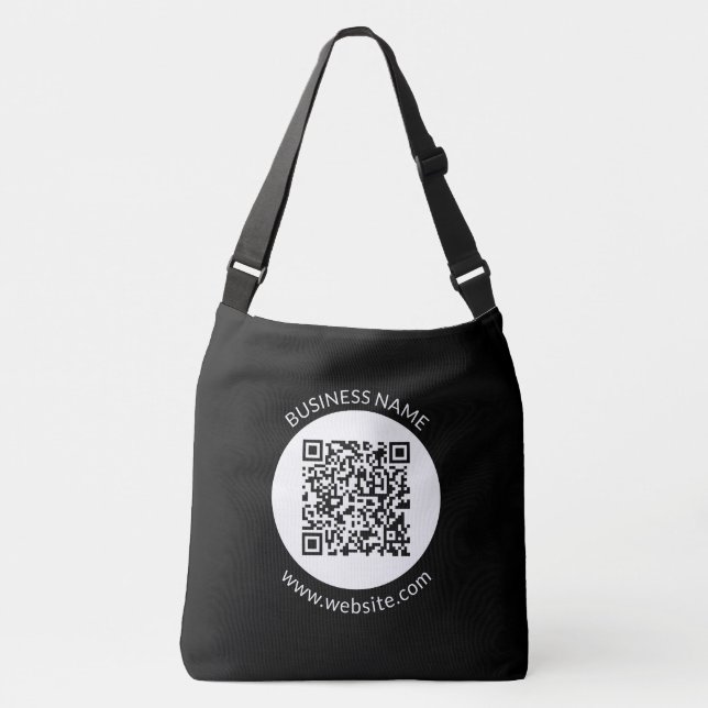 Your Uploaded QR code | Editable Text & Colours Crossbody Bag (Front)