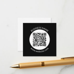 Your Uploaded QR code   Editable Text & Colours Enclosure Card