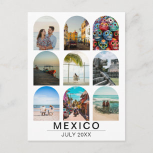 Your Vacation Memories 9 Photo Arch Collage Travel Postcard