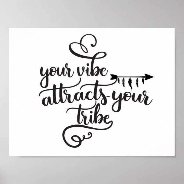 Your Vibe Attracts Your Tribe Poster (Front)