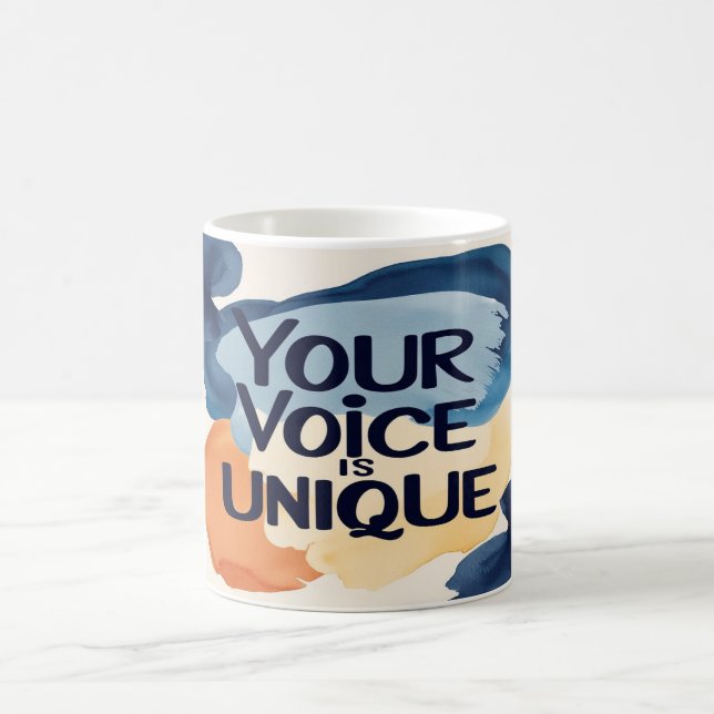 Your Voice Is Unique option 2 Coffee Mug (Center)