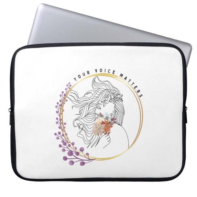 Your Voice Matters Laptop Sleeve (Front)