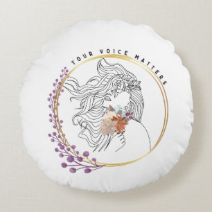 Your Voice Matters Round Cushion