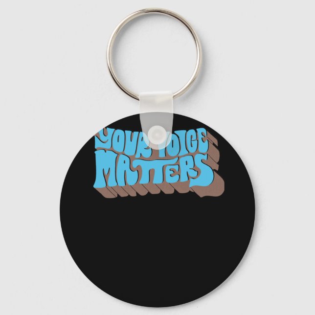 Your Voice S! Sticker1  Key Ring (Front)