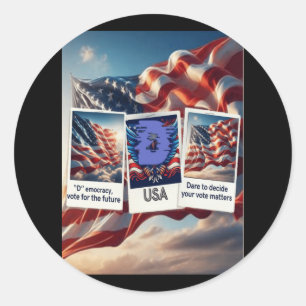 Your Vote1  Classic Round Sticker