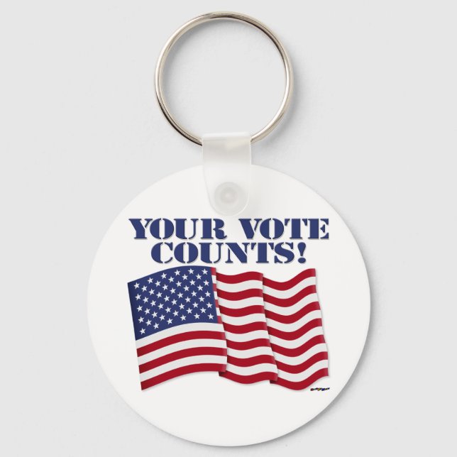 YOUR VOTE COUNTS! KEY RING (Front)