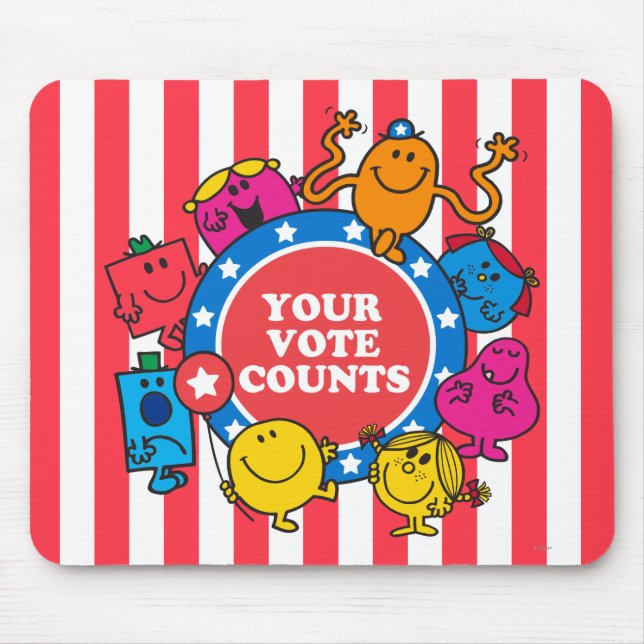 Your Vote Counts! Mouse Pad (Front)