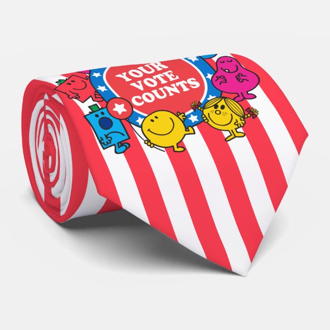 Your Vote Counts! Tie (Rolled)