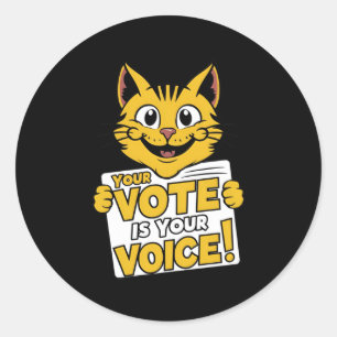 Your Vote In Your Voice! Sticker