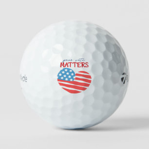 'Your Vote Matters' Midterm Elections Season Golf Balls