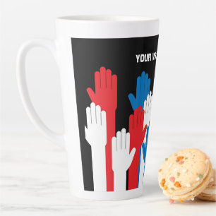 Your Vote Matters Patriotic Hands Latte Mug