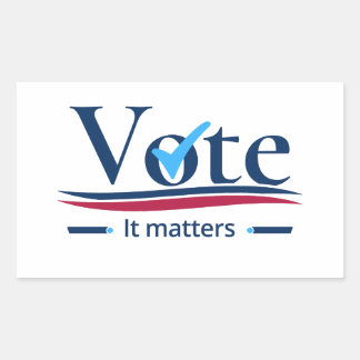 Your Vote Matters  Rectangular Sticker