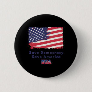 Your Vote S - Register And Turnout To Vote And Sti 6 Cm Round Badge