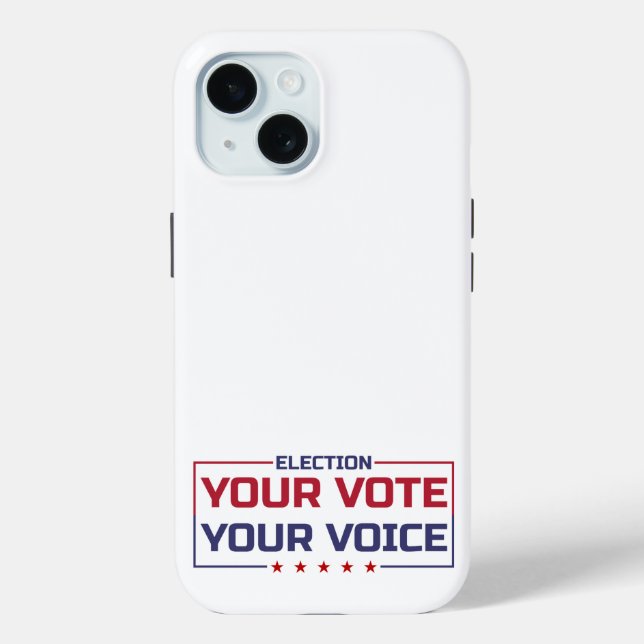 Your Vote Your Voice coloured font Case-Mate iPhone Case (Back)
