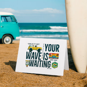 Your Wave Is Waiting Thank You Card