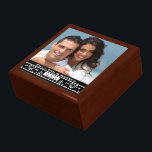 Your Wedding or Engagement Photo Anniversary Gift Gift Box<br><div class="desc">Wedding Black Lacquer Keepsake Custom Designer Personalised Jewellery Box or Memory Box Elegant Unique Wedding Anniversary  Christmas Gifts or Valentines Day Gifts</div>