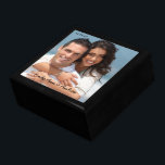 Your Wedding or Engagement Photo Anniversary Gift Gift Box<br><div class="desc">Wedding Black Lacquer Keepsake Custom Designer Personalised Jewellery Box or Memory Box Elegant Unique Wedding Anniversary  Christmas Gifts or Valentines Day Gifts</div>