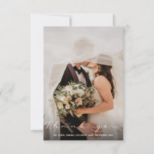 Your wedding photo, thank you card