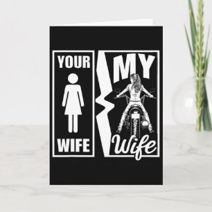 Your Wife Is Simple My Wife Biker Wife Valentine M Card