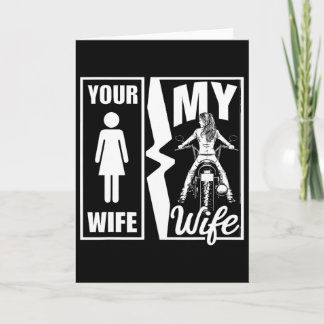 Your Wife Is Simple My Wife Biker Wife Valentine M Card