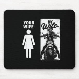 Your Wife Is Simple My Wife Biker Wife Valentine M Mouse Pad