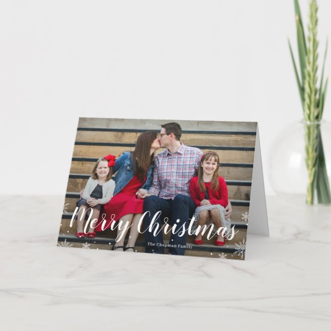 Your Winter Greeting Holiday Photo Card (Front)