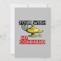 Your Wish is My Command Aladdin Lamp Design