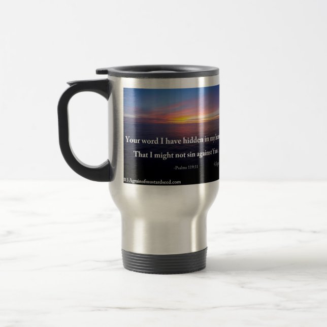 Your Word I have hidden Travel Mug (Left)