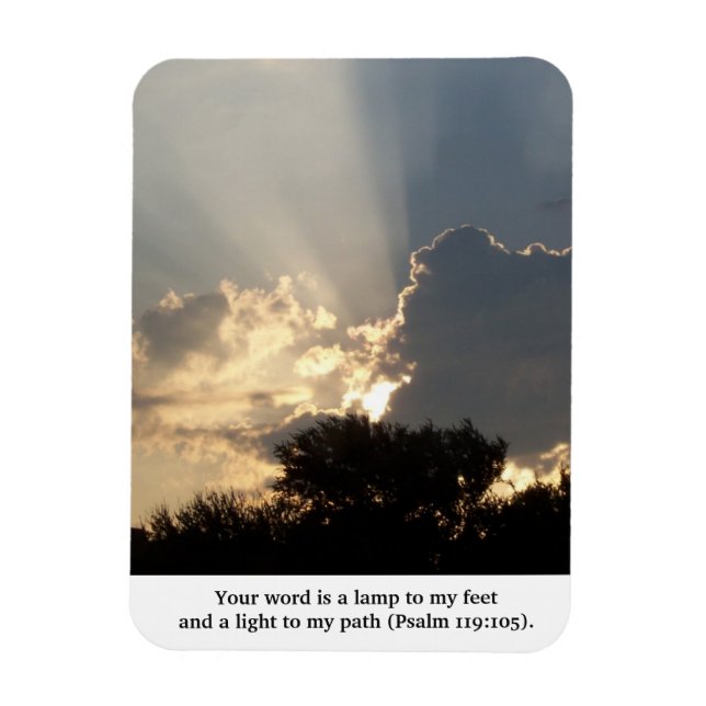 Your Word is a Lamp Fingers of God Magnet (Vertical)