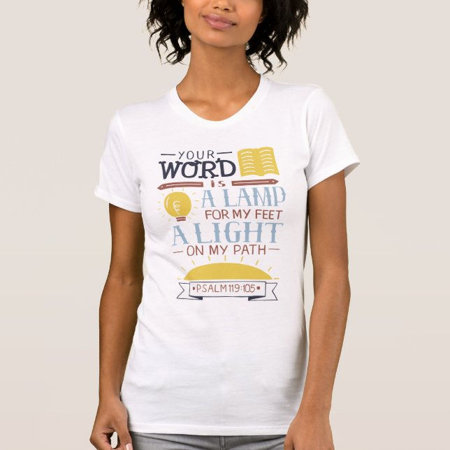 Your Word Is a Lamp for My Feet, Ladies T-Shirt (Front)