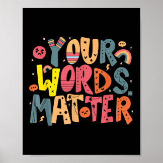 Your Words Mental Health Awareness  Poster