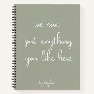 Your Words Personalised Notebook
