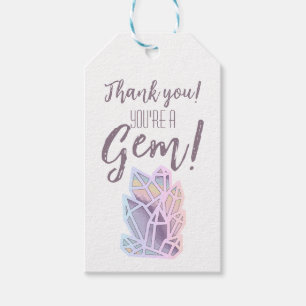 You're A Gem Thank You Appreciation Favour Gift Tags