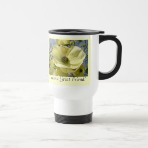 You're a Great Friend! Coffee Mug White Dogwood